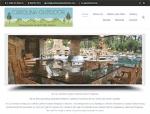 Tablet Screenshot of ncarolinaoutdoorkitchens.com